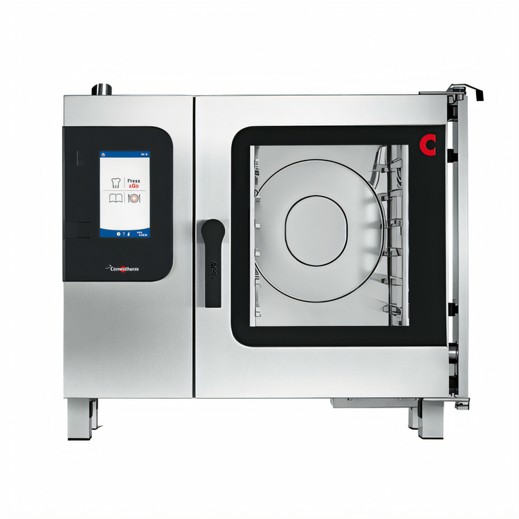 Product image #1 for Convotherm Maxx Pro K12 C4 easyTouch 6.10 Double Stacked Gas Combi Oven School Package with Disappearing Doors