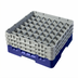 Thumbnail image #2 for Cambro Camrack Full Size 49-Compartment Glass Rack with 3 Soft Gray Extenders, Navy Blue