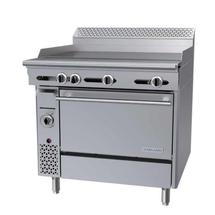 Product image #1 for Garland Cuisine 36-Inch Heavy Duty Gas Griddle Top Range with Standard Oven and 1-Inch Steel Plate