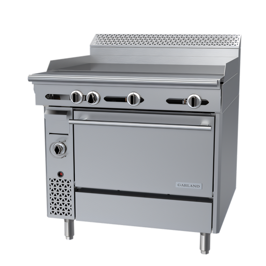 Product image #1 for Garland Cuisine 36-Inch Heavy Duty Gas Griddle Top Range with Standard Oven and 1-Inch Steel Plate