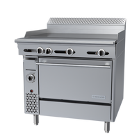 Garland Cuisine 36-Inch Heavy Duty Gas Griddle Top Range with Standard Oven and 1-Inch Steel Plate
