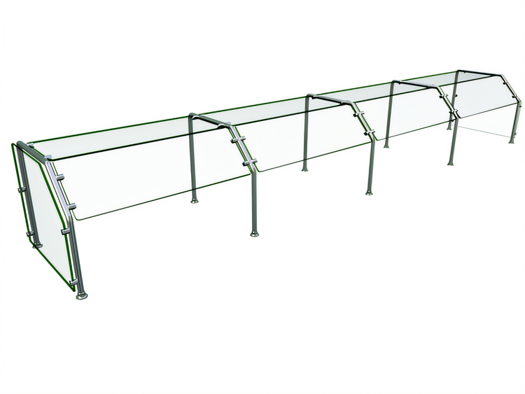 Product image #1 for Hatco Flav-R-Shield ES29-144 Self-Service Single-Sided 4-Bay Food Shield