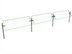 Thumbnail image #1 for Hatco Flav-R-Shield ORBIT360-120 Self-Service 3-Bay Adjustable Tempered Glass Sneeze Guard