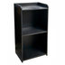 Thumbnail image #1 for Black Host/Hostess Station with Adjustable Mid-Shelf, Fixed Bottom Shelf and Lockable Casters
