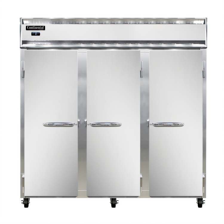 Product image #1 for Continental Refrigerator 3FN Three-Section Standard Depth Reach-In Freezer