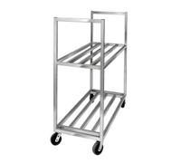 Channel Aluminum Banquet / Utility Box Transport Cart, 2 Shelves, 54 x 20 x 67.5 Inches