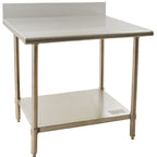Thumbnail image #1 for Eagle Group BlendPort® BPT-3060KL 60-Inch x 30-Inch Stainless Steel Work Table with 4-1/2-Inch Backsplash and Galvanized Undershelf