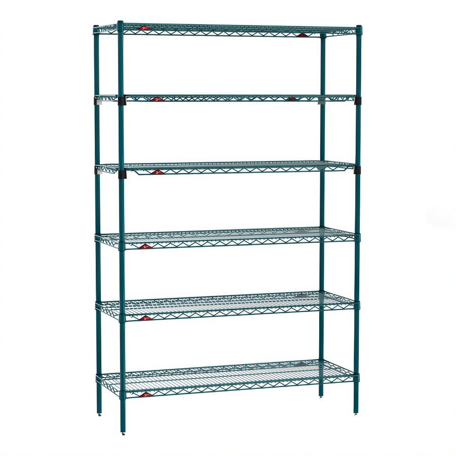 Product image #1 for Metro Super Erecta 6-Tier Stationary Starter Wire Shelving Unit, 48"W x 18"D x 74"H