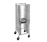Channel Manufacturing Full-Size Aluminum Pizza Pan Rack on Casters, 52-Pan Capacity, 2-Inch Spacing