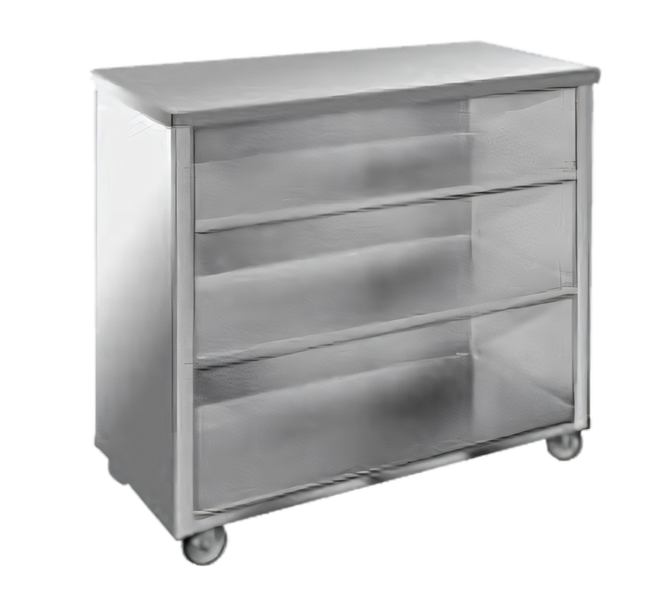 Product image #1 for Weather-All Stainless Steel 4-Foot Portable Back Bar with 3-Sided Storage