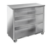 Thumbnail image #1 for Weather-All Stainless Steel 4-Foot Portable Back Bar with 3-Sided Storage