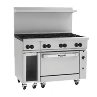 Vulcan Endurance 48-Inch Commercial Gas Restaurant Range with 8 Open Burners and Convection Oven
