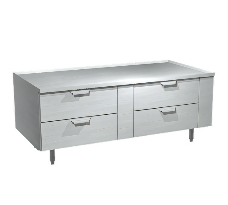 Product image #1 for 64-Inch Stainless Steel Remote Refrigerated Equipment Stand with 4 Drawers