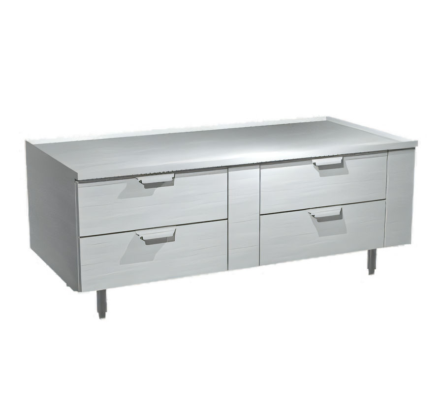 Product image #1 for 64-Inch Stainless Steel Remote Refrigerated Equipment Stand with 4 Drawers