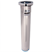 San Jamar In-Counter Stainless Steel Tubular Cup Dispenser for 12-24 oz Cups