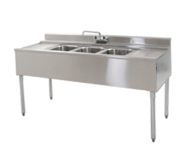 Product image #1 for Eagle Group 2200 Series Two-Compartment Underbar Sink Unit with Left Drainboard