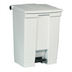 Thumbnail image #1 for Rubbermaid Commercial Step-On 18 Gallon White Hands-Free Bathroom Trash Can