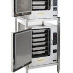 Thumbnail image #1 for Cleveland Range SteamChef (2) 22CET63.1 Double-Stacked Boilerless Electric Convection Steamer with Stand, 3- and 6-Pan Compartments
