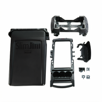 Rubbermaid Commercial Slim Jim Rim Caddy Kit with 23-Gallon Container, Black
