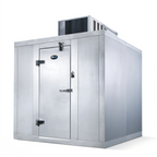 Thumbnail image #1 for AmeriKooler Quick Ship QF060677**FBSM Indoor Walk-In Freezer with Floor, 6' x 6' x 7'7", Top-Mount Self-Contained R-448A Refrigeration