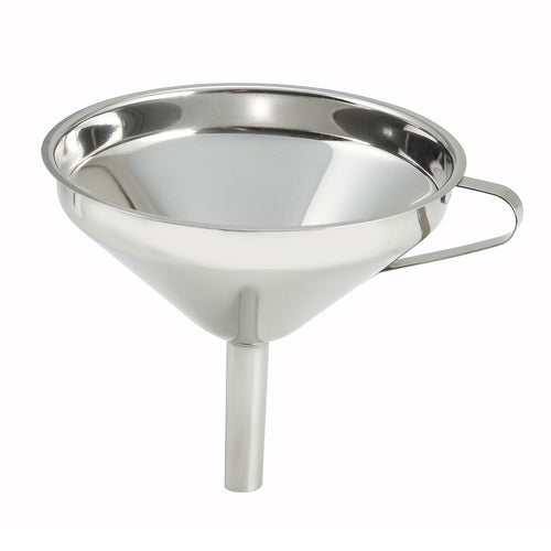 Product image #1 for Winco 5-Inch Wide Mouth Stainless Steel Funnel, Mirror Finish
