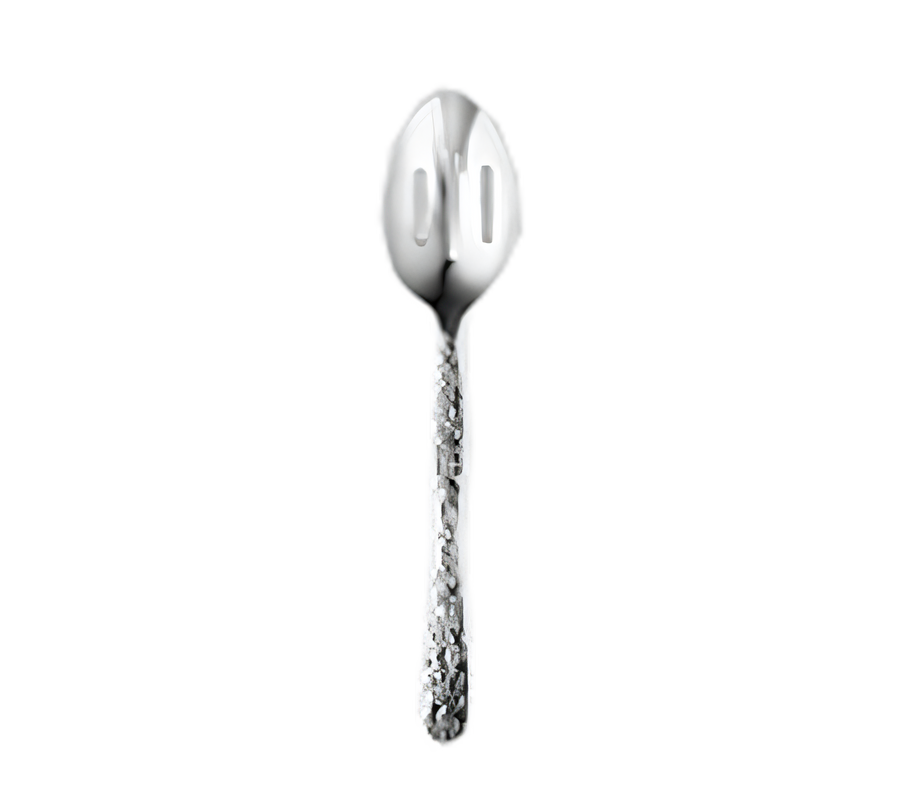 Product image #1 for American Metalcraft Hammered Stainless Steel 10-Inch Slotted Buffet Spoon