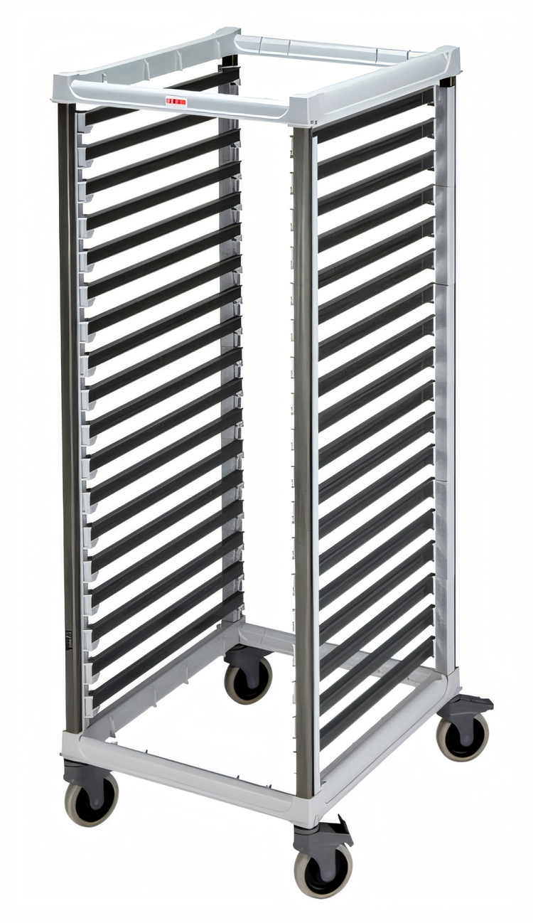 Product image #1 for Cambro GN 2/1 Full Size Mobile Food Pan Trolley, Speckled Gray