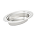 Thumbnail image #1 for Miramar Decorative Oval Stainless Steel Food Pan, 6.4 Quart, 4-Inch Deep