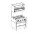 Thumbnail image #1 for Jade Bistro Fire & Ice 36-Inch Low-Height Remote Refrigerated Base with 2 Drawers