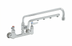 Thumbnail image #1 for UltraRinse 8-Inch Wall Mount Pre-Rinse Mixing Faucet with 18-Inch Swing Nozzle and 1.5 GPM Spray Arm