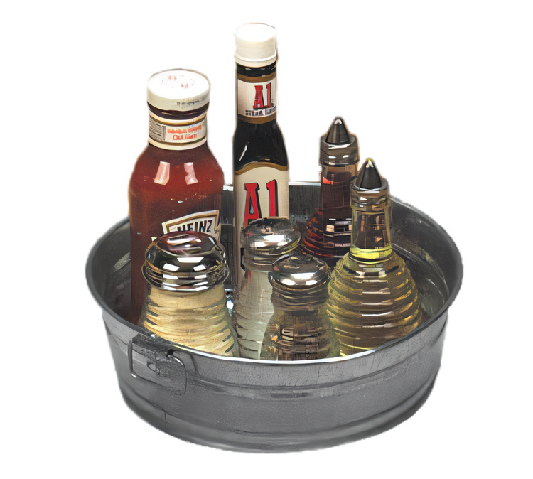 Product image #1 for 88 oz Round Galvanized Tin Tub with Side Handles