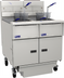 Thumbnail image #1 for Pitco Solstice SG18-2FD Dual-Tank Gas Fryer System with Built-In Filter Drawer