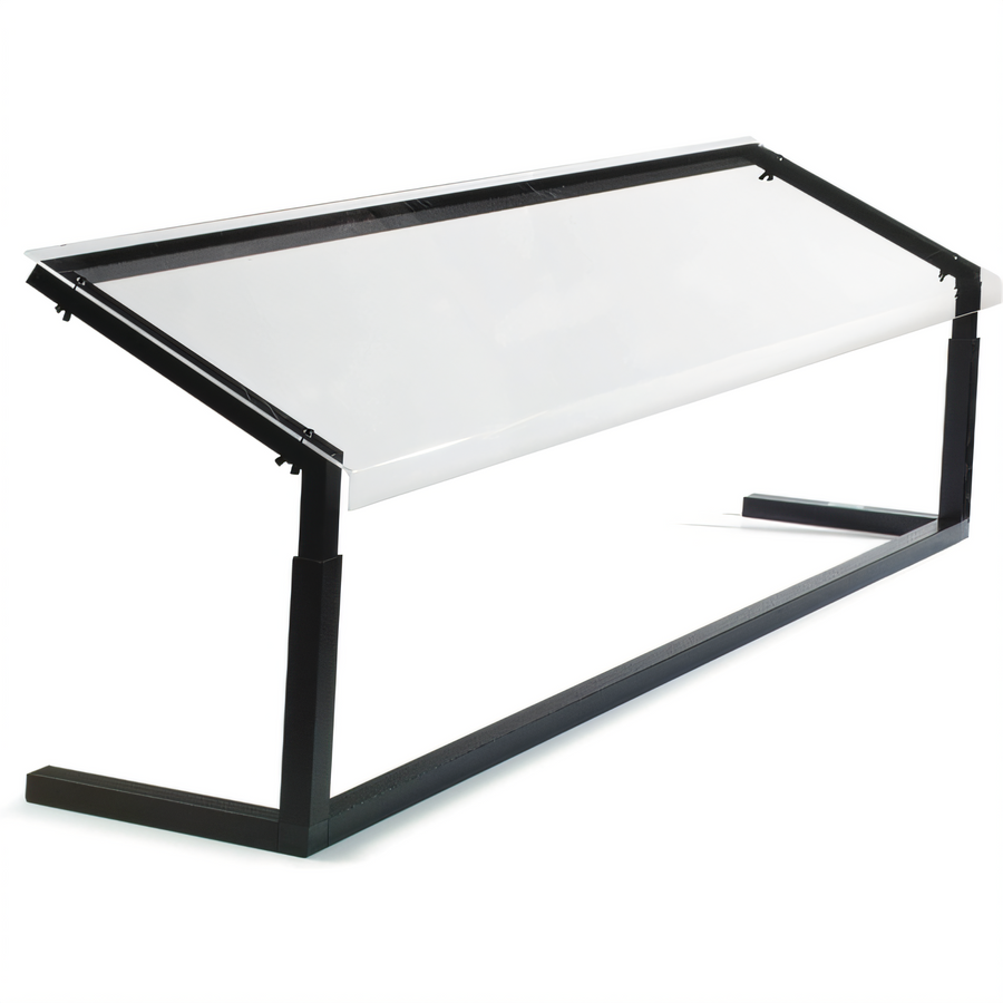 Product image #1 for Carlisle Portable Free-Standing Single-Sided Adjustable Sneeze Guard, 73-1/4 Inch Long, Black