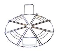 Equaslice™ 8-Cut Pizza Cutting Guide for Up to 18-Inch Pies, Stainless Steel Bars