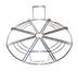 Thumbnail image #1 for Equaslice™ 8-Cut Pizza Cutting Guide for Up to 18-Inch Pies, Stainless Steel Bars