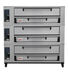 Thumbnail image #1 for Marsal SD-448 Triple Gas Pizza Deck Oven, 3-Deck, 36 x 48 Inch Brick Baking Chambers
