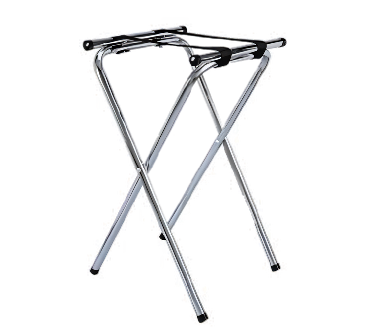 Product image #1 for Deluxe Folding Chrome-Plated Steel Tray Stand, 32 Inches High