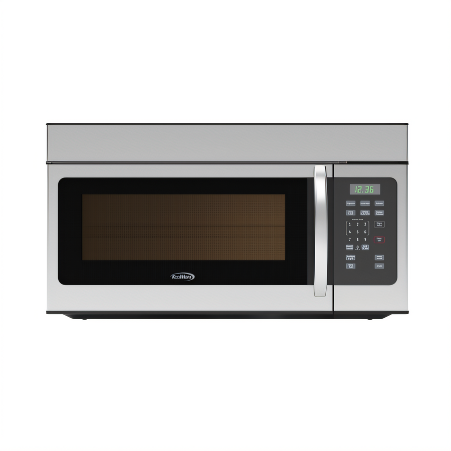 Product image #1 for KoolMore 1.6 Cu. Ft. Stainless Steel Microwave Oven with 300 CFM Recirculating Vent Hood