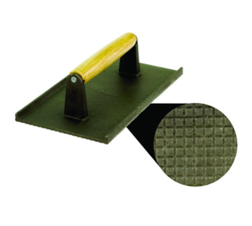 Product image #1 for Crestware Heavy Duty Cast Iron Steak Weight with Solid Wood Handle, 4-1/4 x 8-1/4 Inch