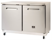 Kelvinator Commercial 2-Door Undercounter Refrigerator, 48-Inch Wide, 32-Inch Tall, ADA Height, Self-Contained Rear-Mounted