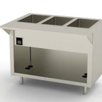Thumbnail image #1 for Duke Manufacturing Thurmaduke EW-3-CBPG 3-Well Electric Waterless Hot Food Unit, 46-Inch, Touch Screen, Open Storage Base