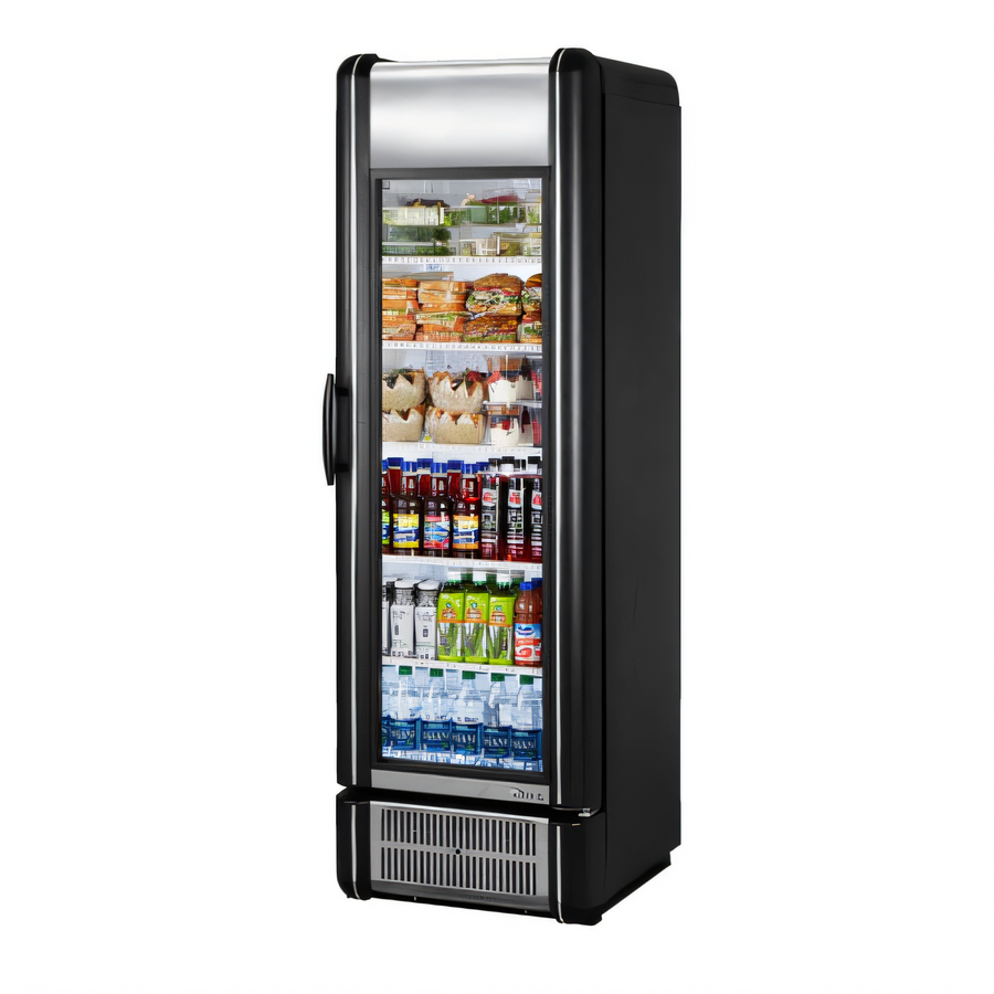 Product image #1 for True Retro Vintage 1-Section Glass Door Refrigerated Merchandiser