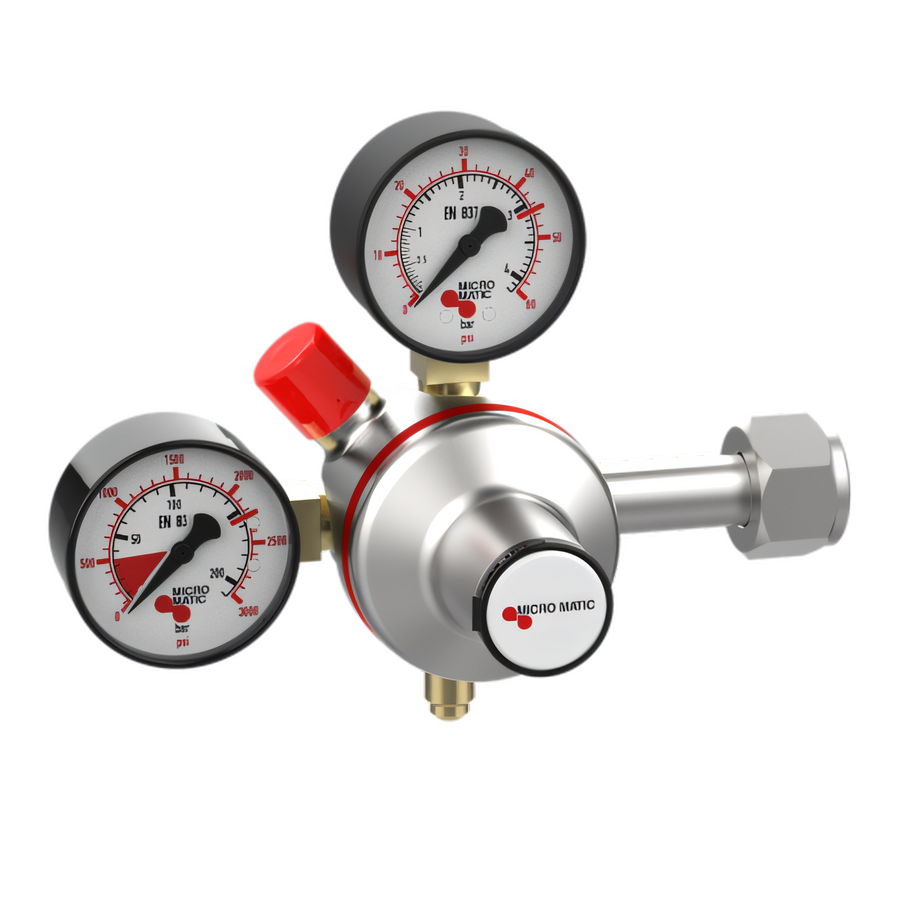 Product image #1 for Micro Matic Premium Plus High Pressure Double Gauge Nitrogen Gas Regulator