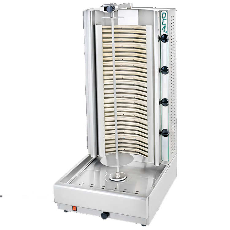 Product image #1 for Visvardis DE4A Electric Vertical Broiler Gyro Machine, 155-200 lb Capacity, Stainless Steel, 220V/3-Phase