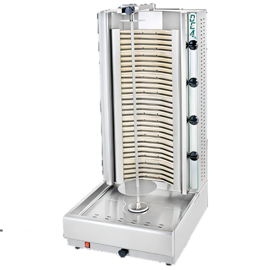 Product image #1 for Visvardis DE4A Electric Vertical Broiler Gyro Machine, 155-200 lb Capacity, Stainless Steel, 220V/3-Phase