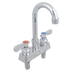 Thumbnail image #1 for John Boos Low-Lead Heavy Duty Deck-Mount Manual Faucet with 3-Inch Gooseneck Spout, 4-Inch Centers