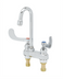 Thumbnail image #1 for Deck-Mount Mixing Faucet with 4-Inch Centers and Gooseneck Spout