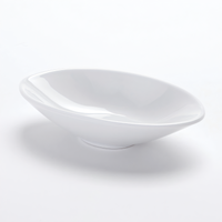 American Metalcraft Mini Angled Melamine Bowl, 3 oz., White