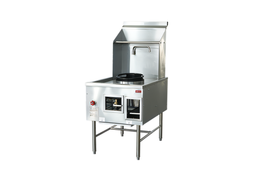 Product image #1 for Omcan Single Chamber Natural Gas Wok Range, 13-Inch Ring, 95,000 BTU