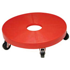 Thumbnail image #1 for Micro Matic USA KD300 Keg Dolly, 16-1/4" Diameter x 4"H, 250 lb Capacity, Red ABS Plastic, 5 Swivel Casters